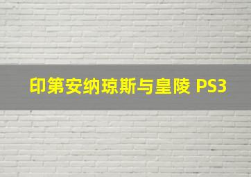 印第安纳琼斯与皇陵 PS3